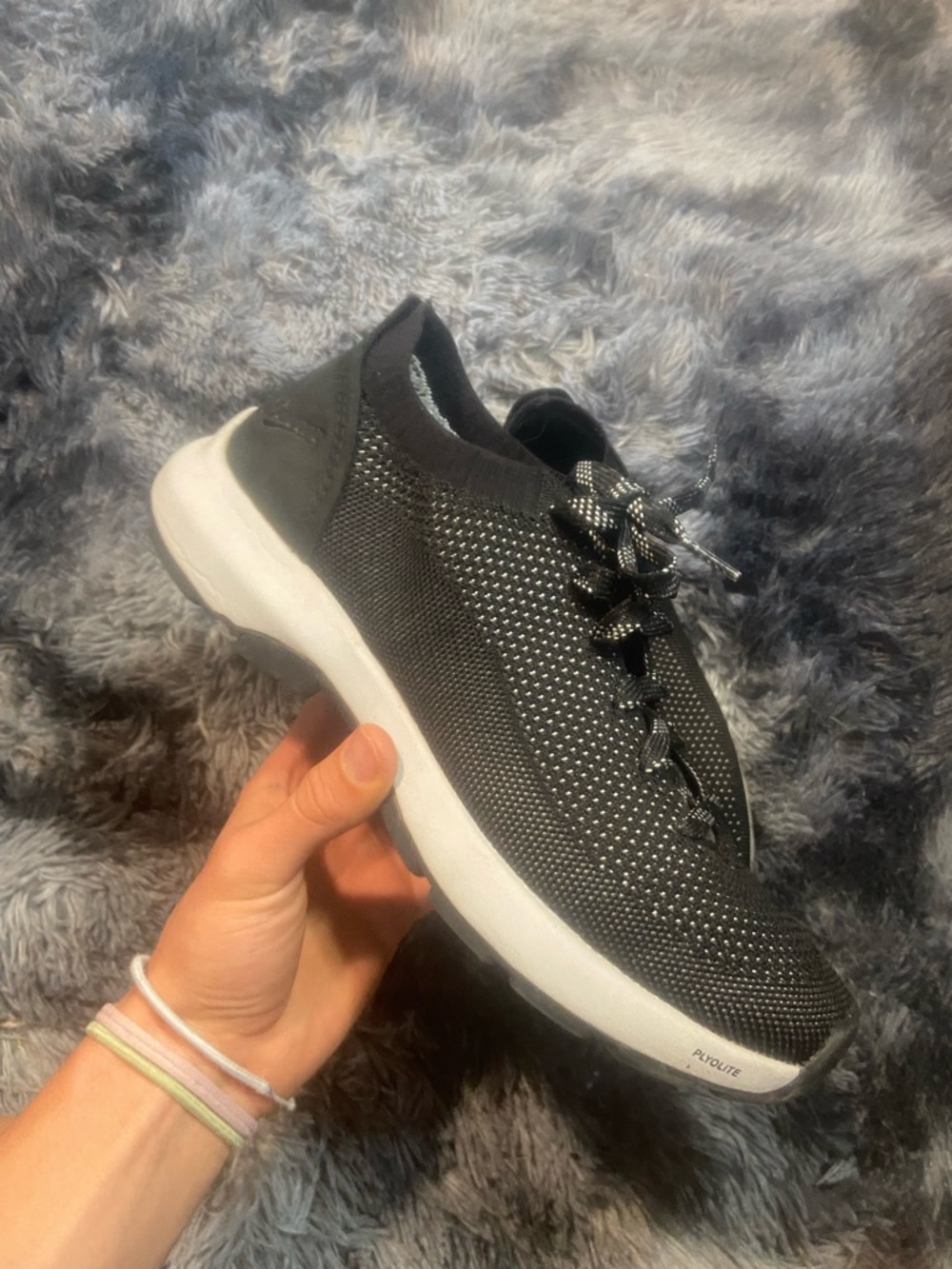 Womens Danner black Knit Slip-On Athletic Sneakers